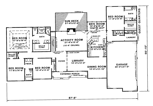 main floor house blueprint