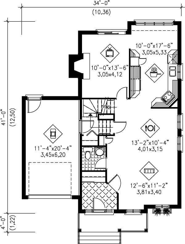main floor house blueprint