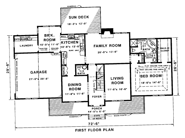 main floor house blueprint