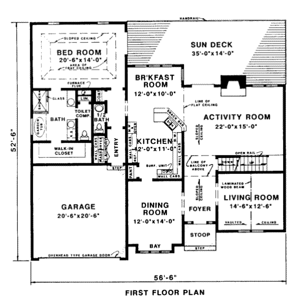 main floor house blueprint