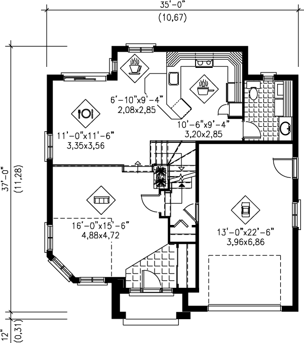 main floor house blueprint