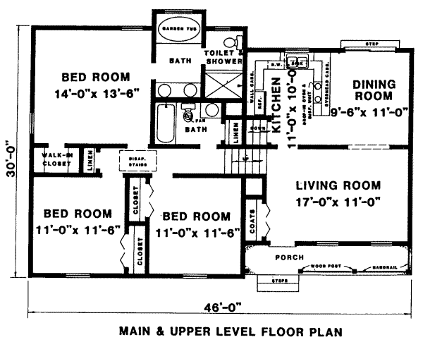main floor house blueprint