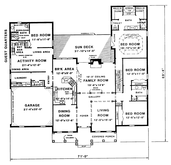 main floor house blueprint