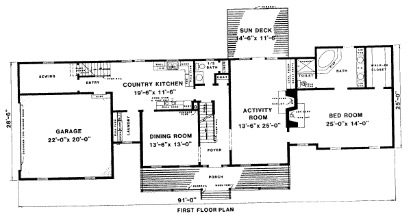 main floor house blueprint