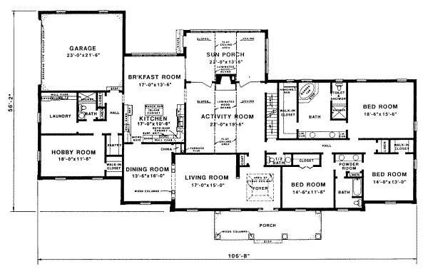 main floor house blueprint