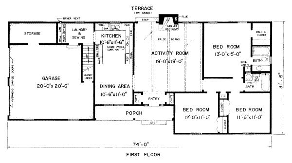 main floor house blueprint