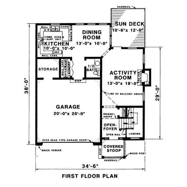 main floor house blueprint