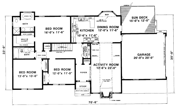 main floor house blueprint