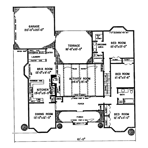 main floor house blueprint
