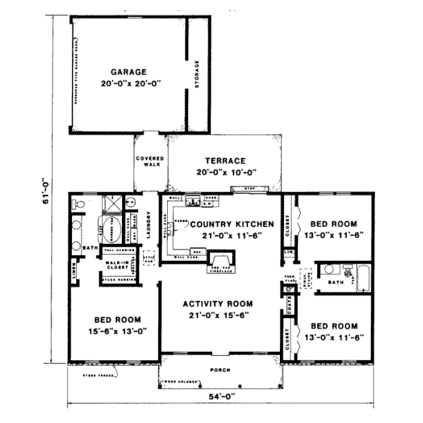 main floor house blueprint