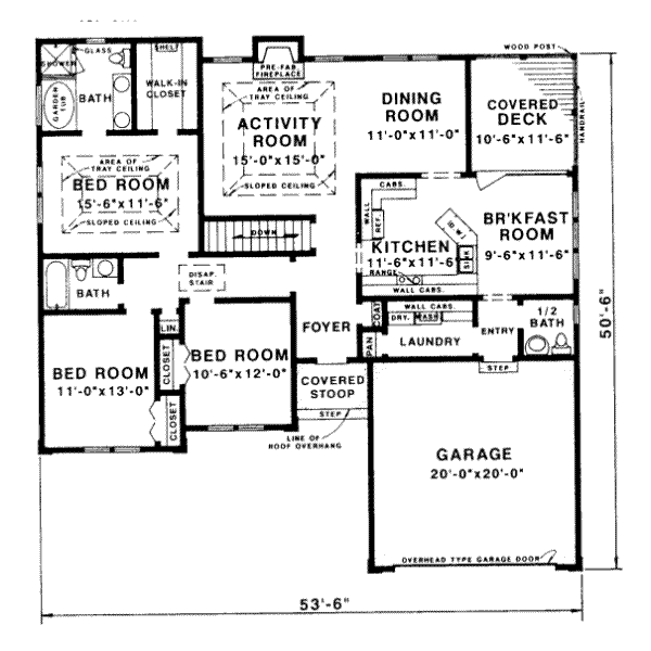 main floor house blueprint