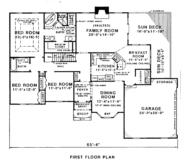 main floor house blueprint