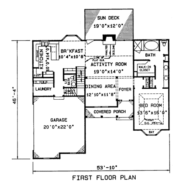 main floor house blueprint