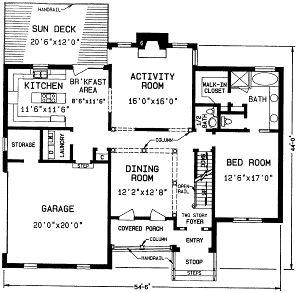 main floor house blueprint