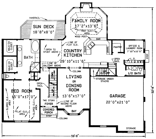 main floor house blueprint