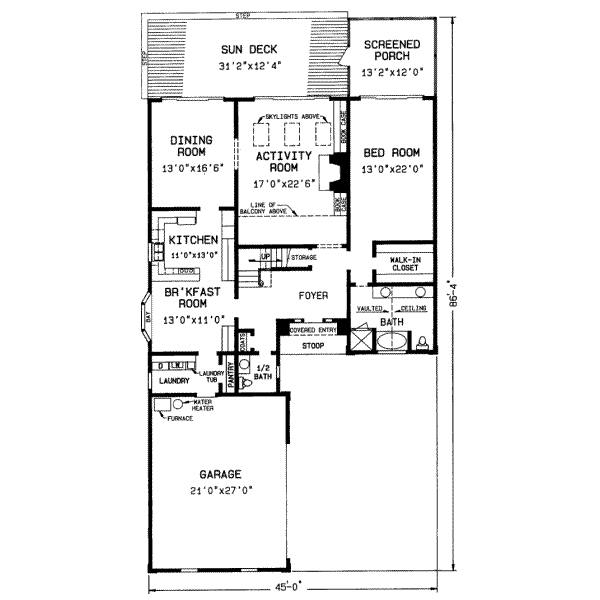 main floor house blueprint