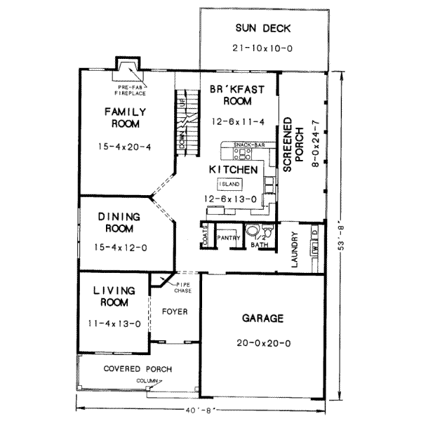 main floor house blueprint