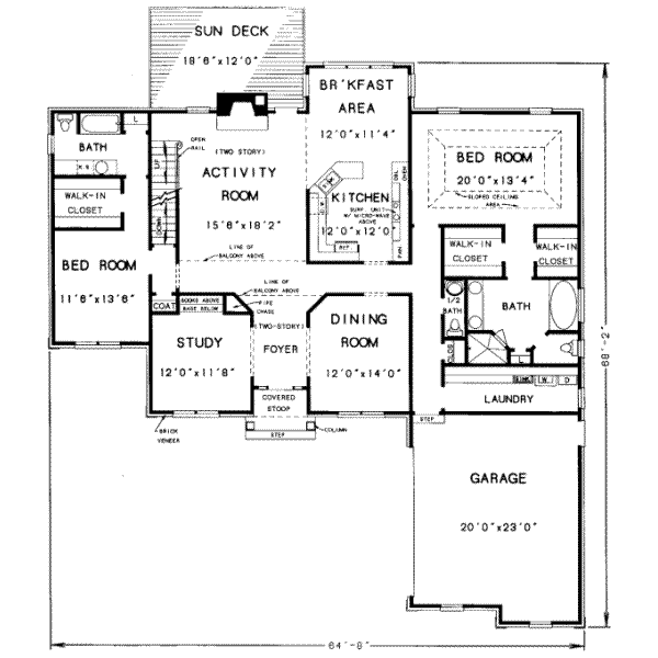 main floor house blueprint