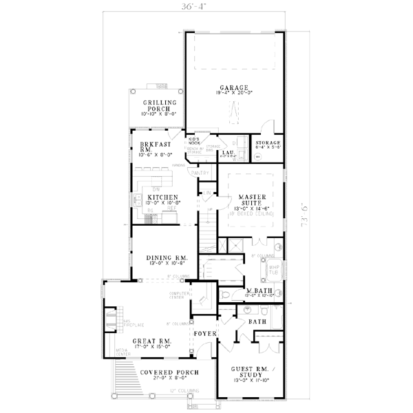 main floor house blueprint