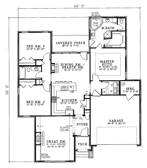 main floor house blueprint