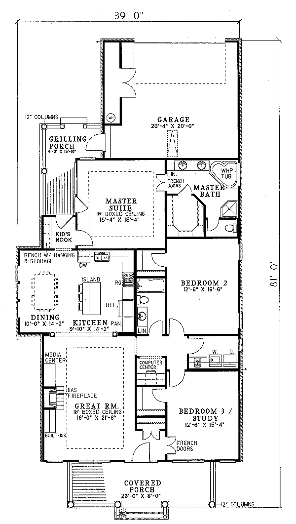 main floor house blueprint