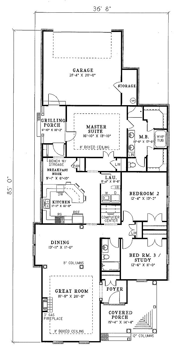 main floor house blueprint