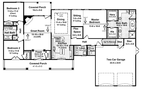 main floor house blueprint