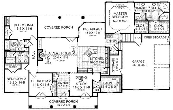 main floor house blueprint