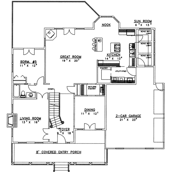 main floor house blueprint