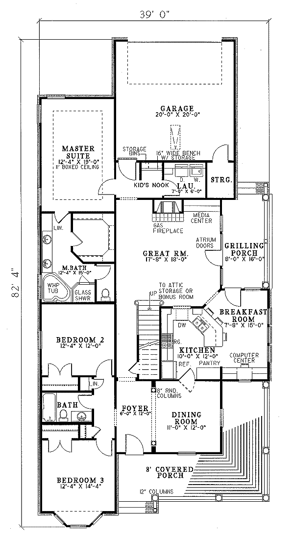 main floor house blueprint