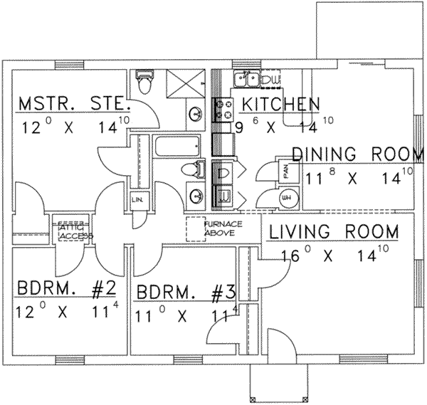 main floor house blueprint