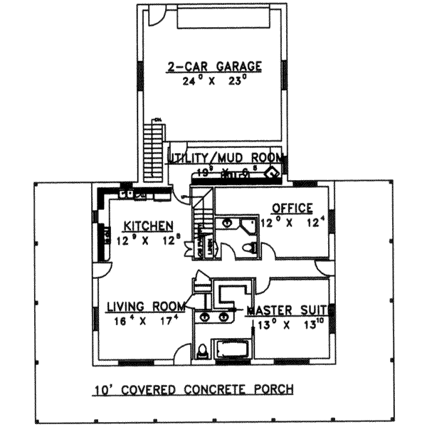 main floor house blueprint