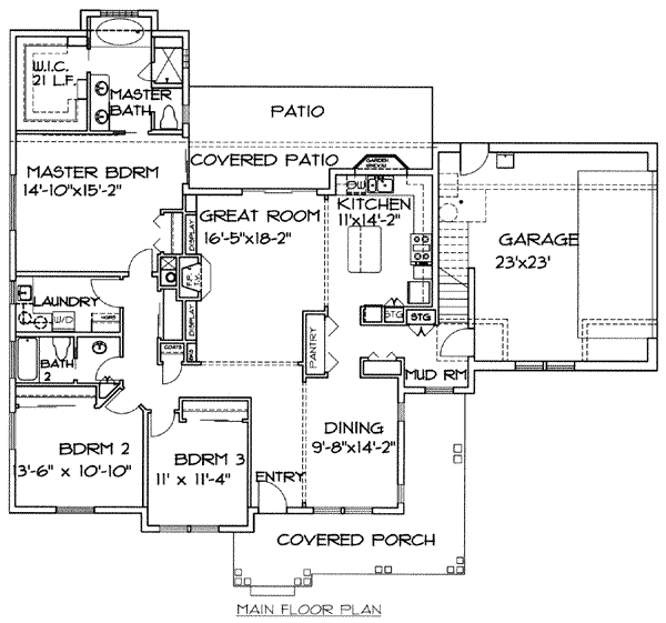 main floor house blueprint