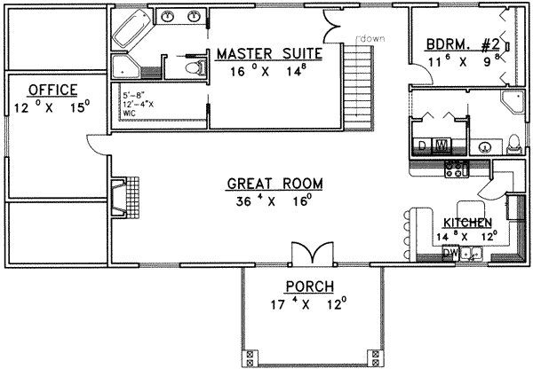 main floor house blueprint