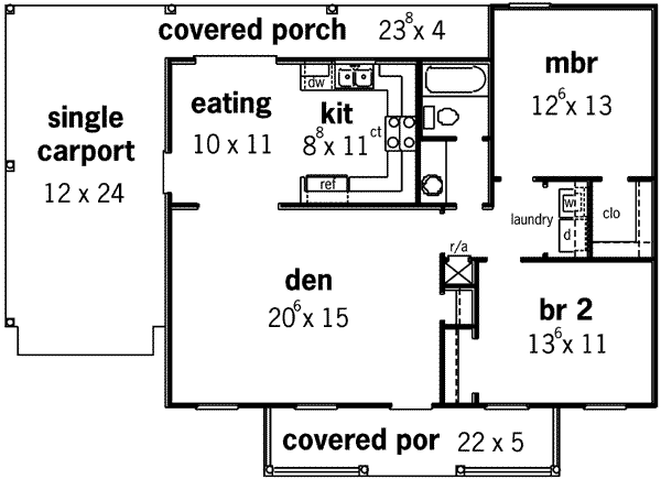 main floor house blueprint
