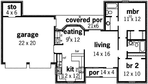 main floor house blueprint