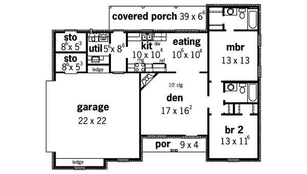 main floor house blueprint