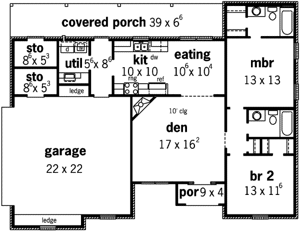 main floor house blueprint