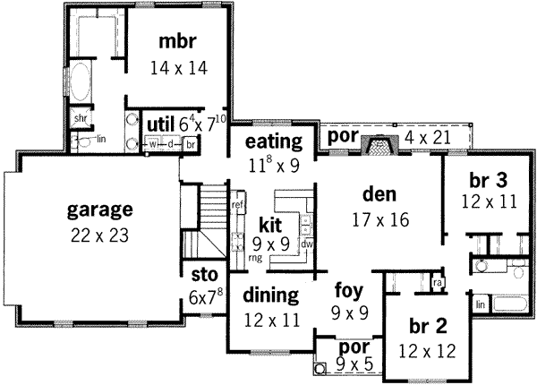 main floor house blueprint