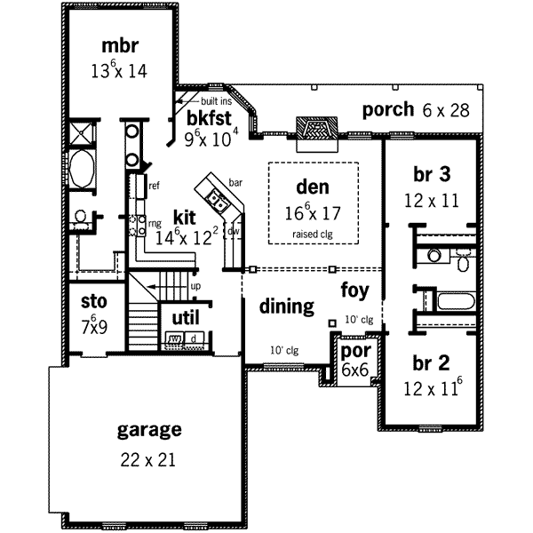 main floor house blueprint