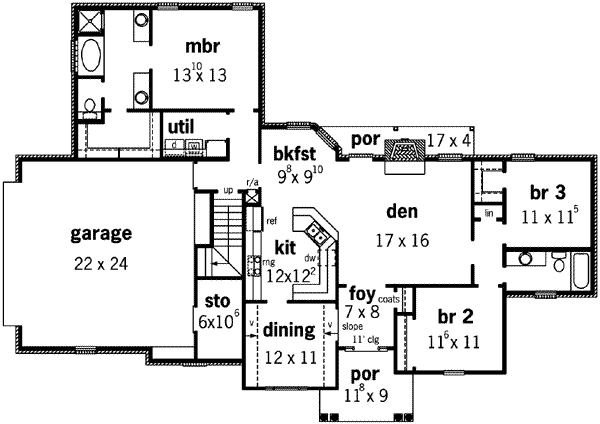 main floor house blueprint