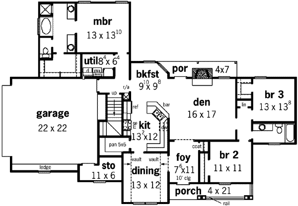 main floor house blueprint