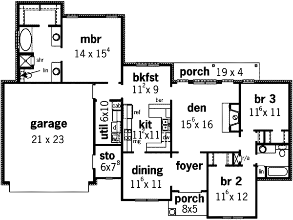 main floor house blueprint