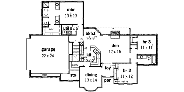 main floor house blueprint