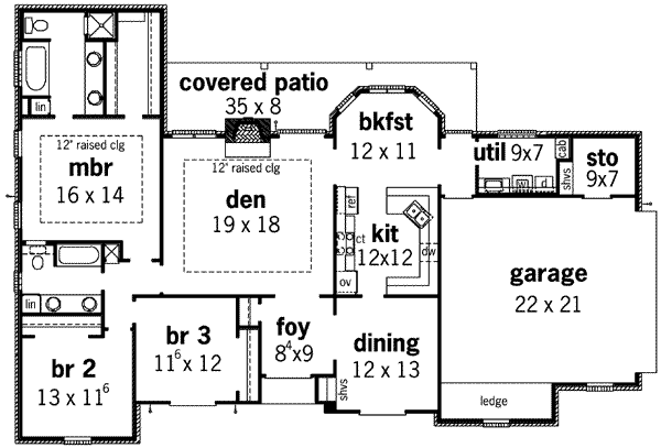 main floor house blueprint