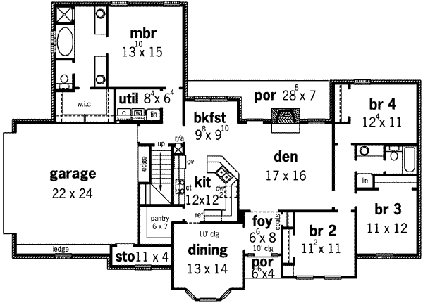 main floor house blueprint