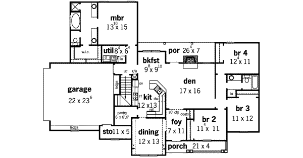 main floor house blueprint