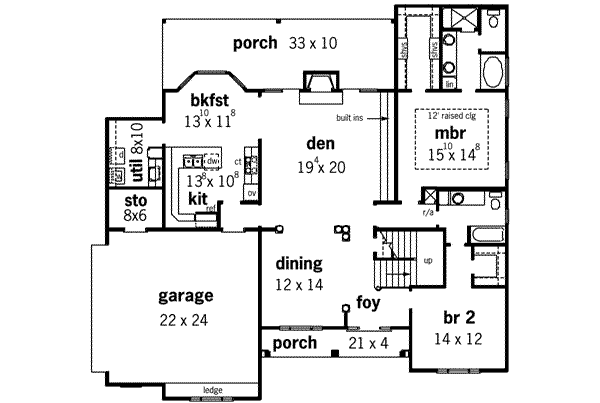 main floor house blueprint