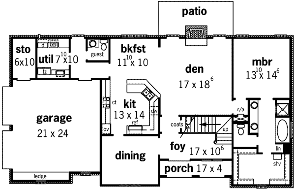 main floor house blueprint