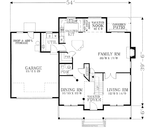 main floor house blueprint